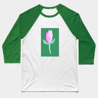 flower, floral, spring, bud, horticulture, plant, watercolor, hand drawn, art, painting Baseball T-Shirt